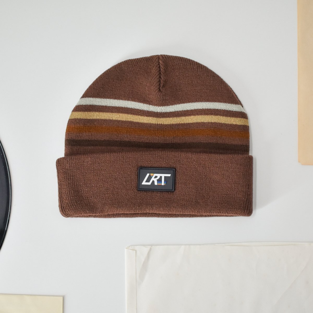 VINTAGE STRIPES BEANIE - COCOA